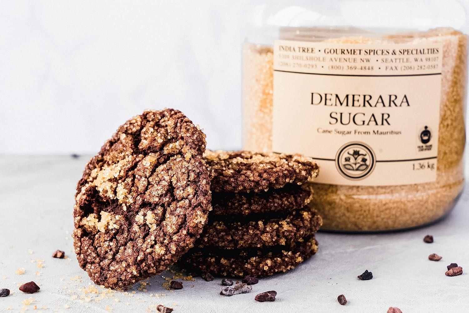 image:imageIndia Tree Demerara Sugar 175 lb Vegan NonGMO GlutenFree and Fair Trade Unrefined Cane Sugar with Rich Molasses amp Crunchy Crystals from MauritiusSugar Raw