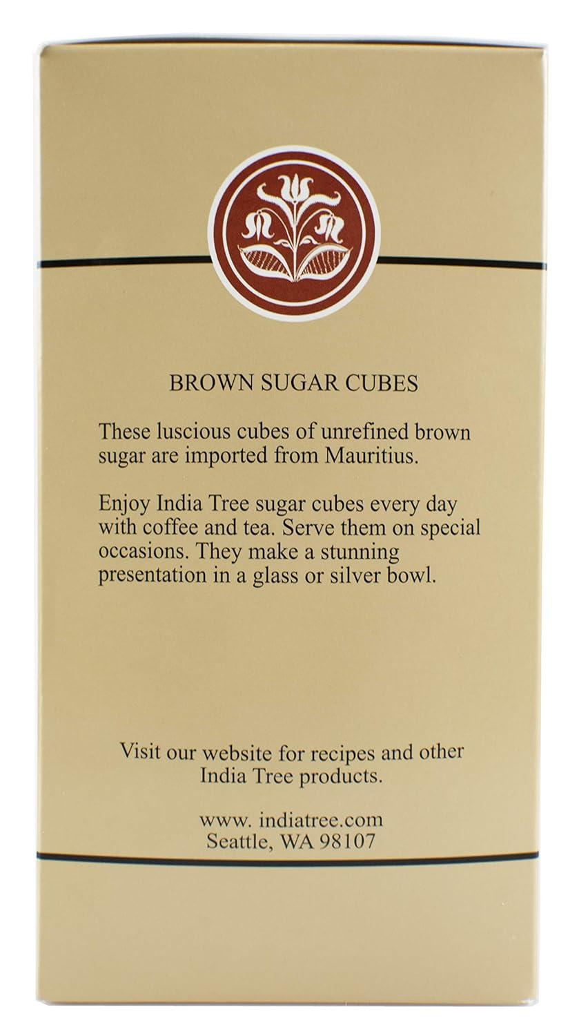 image:imageIndia Tree NonGMO Fair Trade White Sugar Cubes 11 lb Container Pure Cane Sugar RoughCut Cubes for Coffee Tea Cocktails Beverages and EntertainingBrown Sugar Cubes