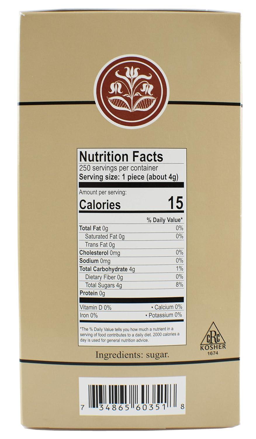 image:imageIndia Tree NonGMO Fair Trade White Sugar Cubes 11 lb Container Pure Cane Sugar RoughCut Cubes for Coffee Tea Cocktails Beverages and EntertainingBrown Sugar Cubes