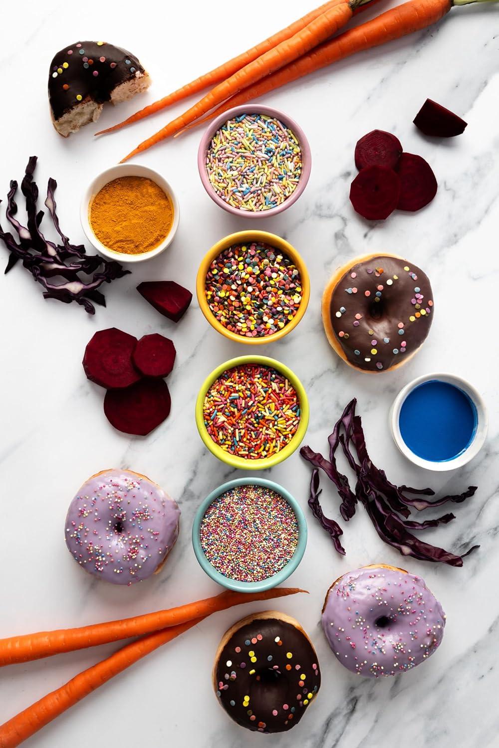 image:imagePastel Rainbow Sprinkles DyeFree AllergenFree PlantBased Colors 29 lb Canister India Tree Natures Colors27 Ounce Pack of 1