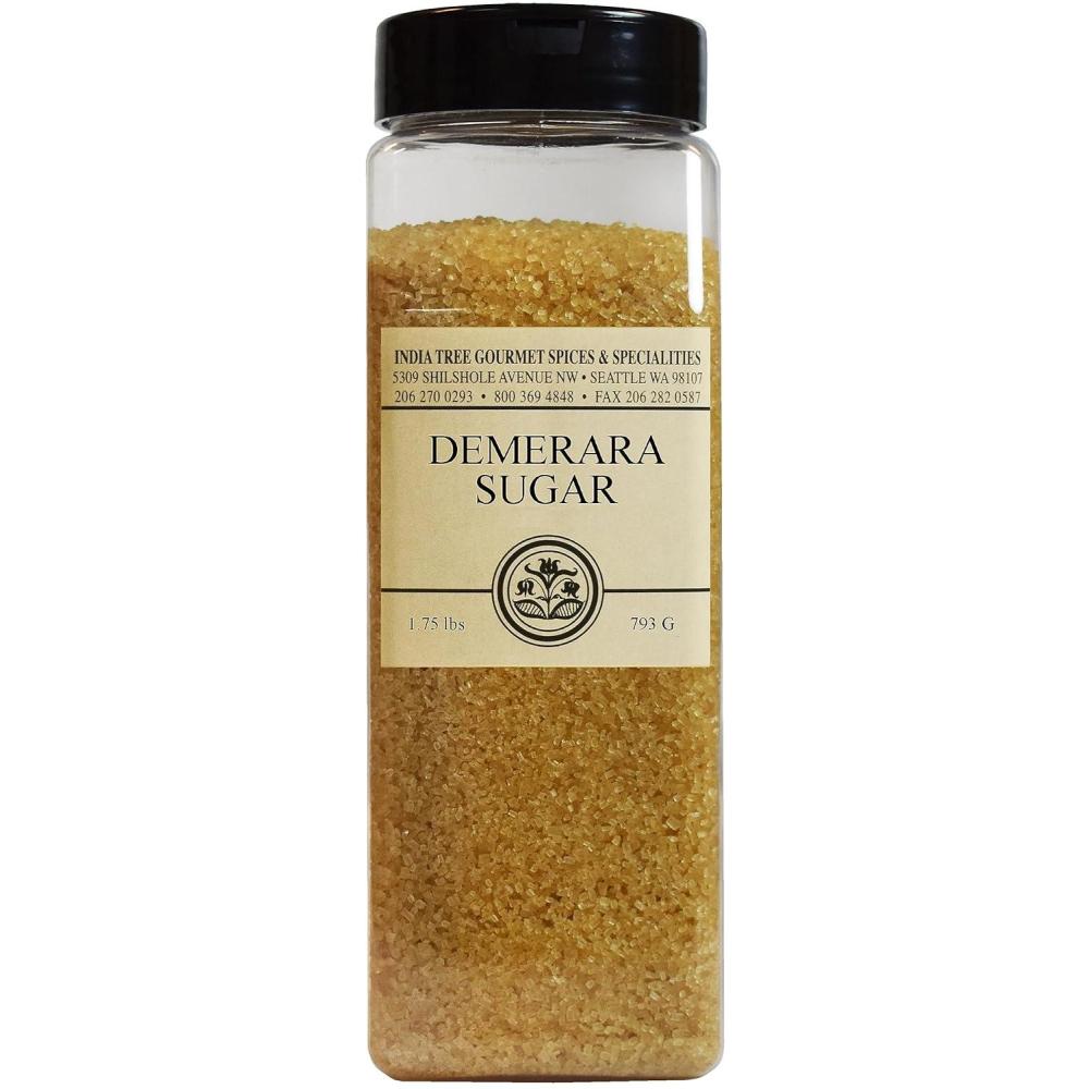 image:imageIndia Tree Demerara Sugar 175 lb Vegan NonGMO GlutenFree and Fair Trade Unrefined Cane Sugar with Rich Molasses amp Crunchy Crystals from MauritiusSugar Raw