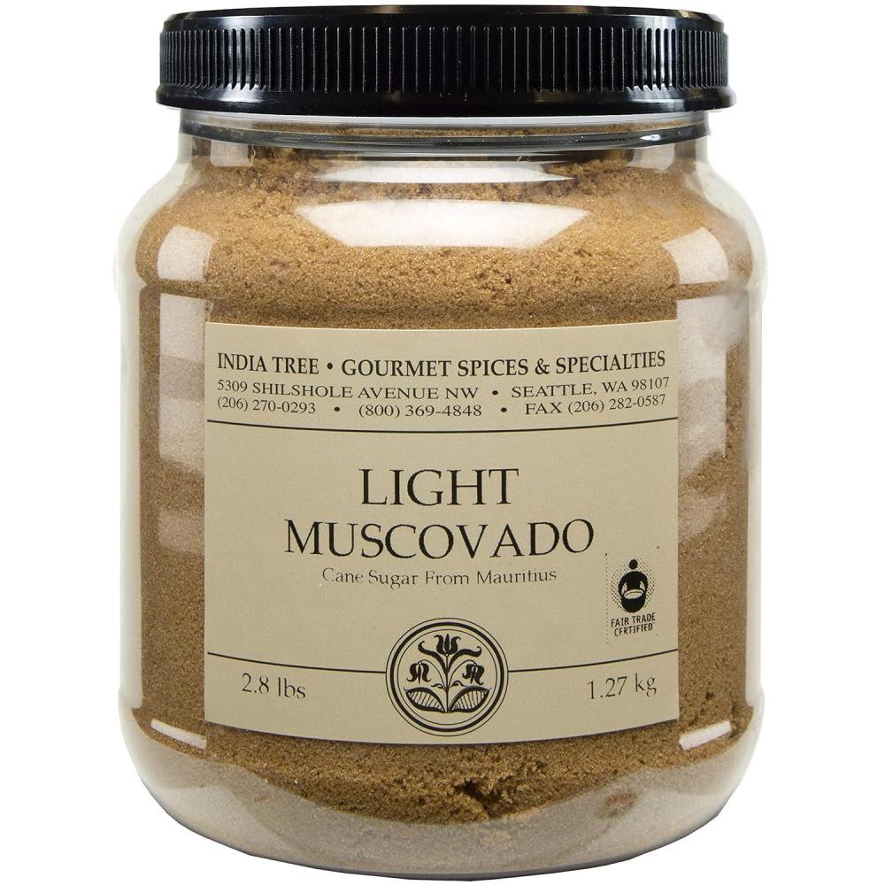 image:imageIndia Tree Light Muscovado Sugar 28 lb Canister  Vegan NonGMO and Fair Trade Unrefined Brown Sugar with Molasses Flavor Imported from MauritiusMolasses