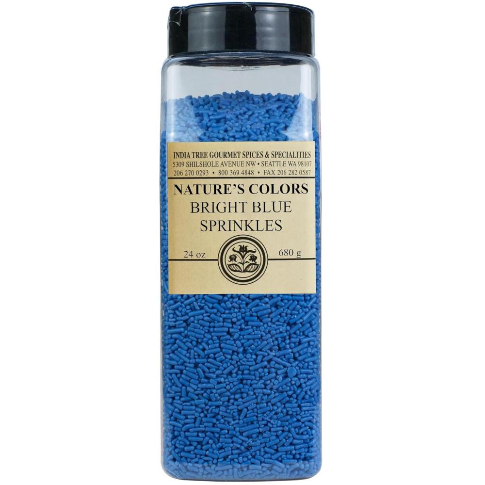 image:imageIndia Tree Natures Colors Bright Purple Sprinkles 24 oz Vegan NonGMO Natural AllergenFree Red3 FreeBlue