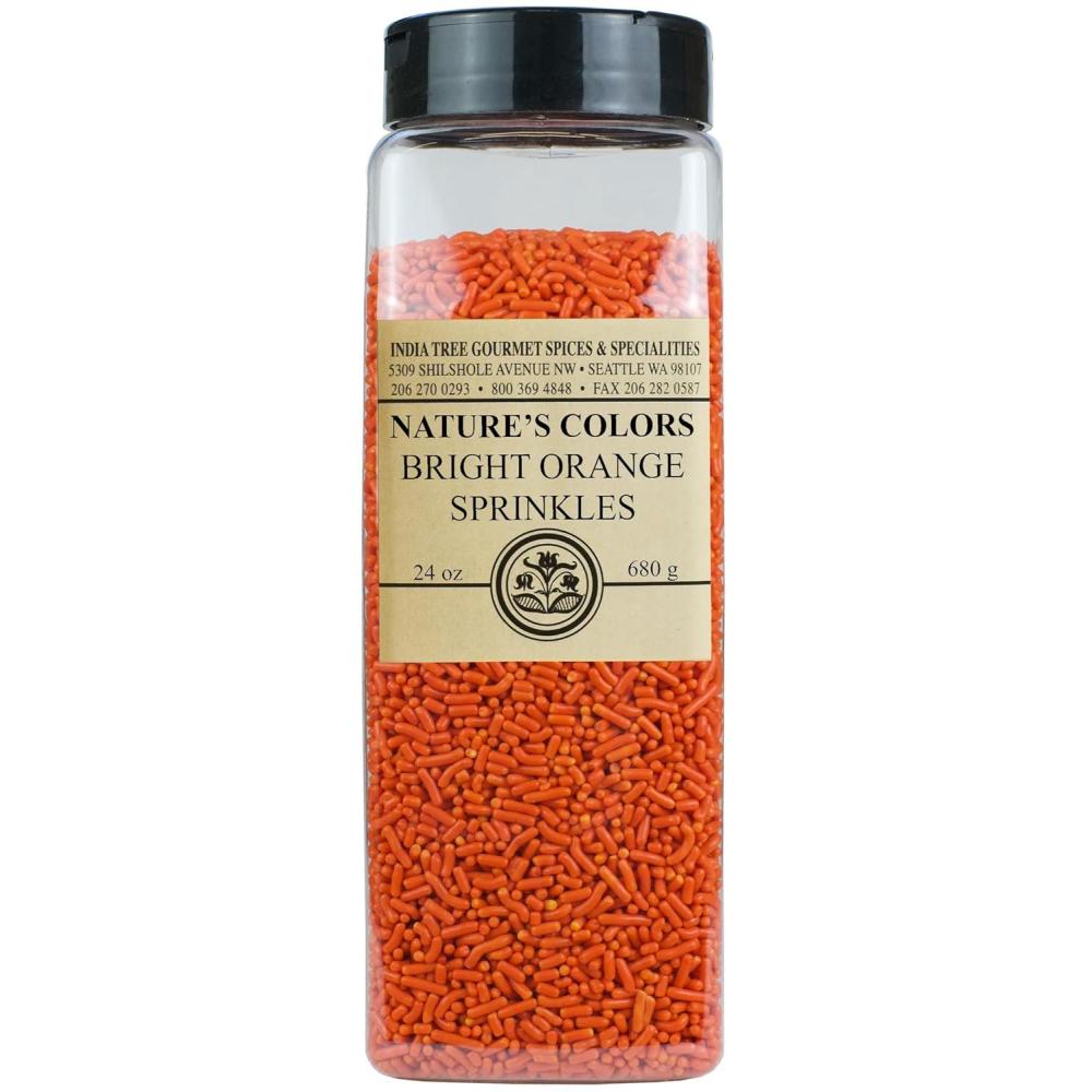 image:imageIndia Tree Natures Colors Bright Purple Sprinkles 24 oz Vegan NonGMO Natural AllergenFree Red3 FreeOrange