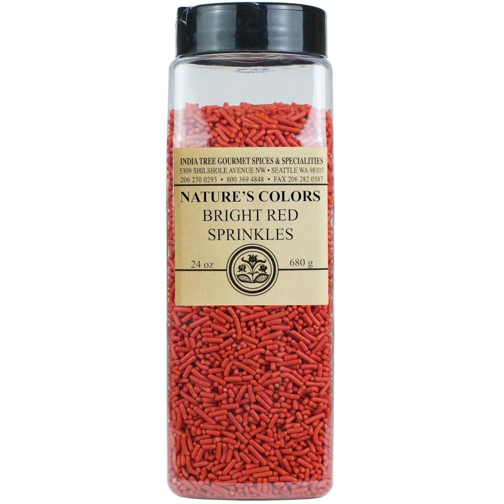 image:imageIndia Tree Natures Colors Bright Purple Sprinkles 24 oz Vegan NonGMO Natural AllergenFree Red3 FreeRed