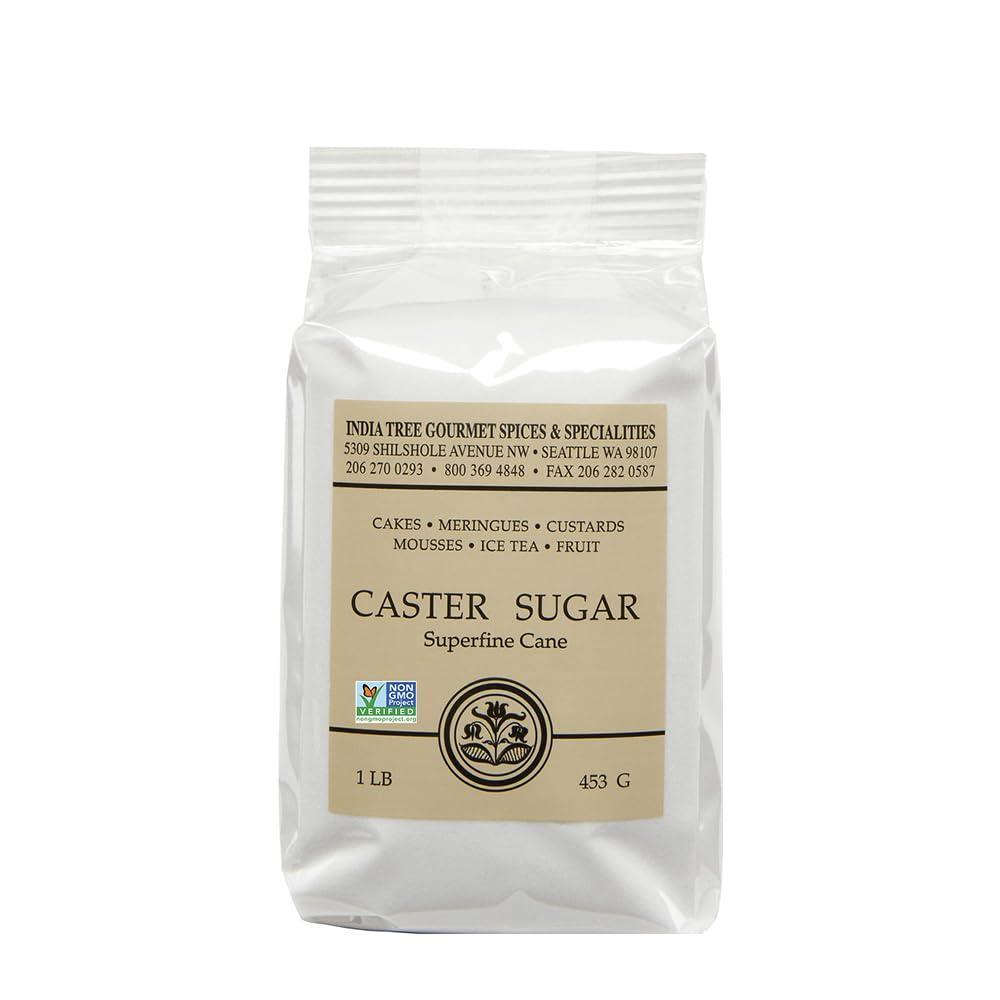 image:imageIndia Tree Superfine Caster Sugar 175 lb NonGMO GlutenFree Premium Baking amp Dessert Cane Sugar16 Ounce Pack of 1
