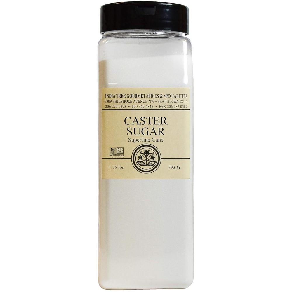 image:imageIndia Tree Superfine Caster Sugar 175 lb NonGMO GlutenFree Premium Baking amp Dessert Cane Sugar28 Ounce Pack of 1
