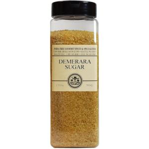 India Tree Demerara Sugar, 1.75 lb | Vegan, Non-GMO, Gluten-Free and Fair Trade Unrefined Cane Sugar with Rich Molasses & Crunchy Crystals from Mauritius(Sugar  Raw)