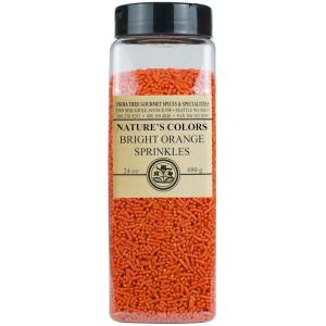 India Tree Nature’s Colors Bright Purple Sprinkles, 24 oz | Vegan, Non-GMO, Natural, Allergen-Free, Red-3 Free(Orange)