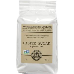 India Tree Superfine Caster Sugar, 1.75 lb | NonGMO, Gluten-Free Premium Baking & Dessert Cane Sugar(1 Pound (Pack of 4))