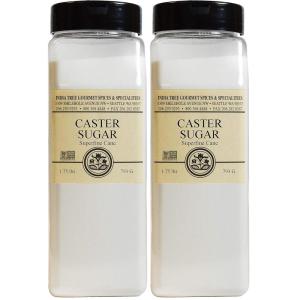 India Tree Superfine Caster Sugar, 1.75 lb | NonGMO, Gluten-Free Premium Baking & Dessert Cane Sugar(28 Ounce (Pack of 2))