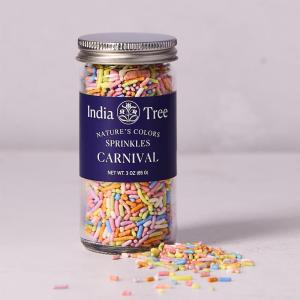 Pastel Rainbow Sprinkles – Dye-Free, Allergen-Free, Plant-Based Colors, 2.9 lb Canister – India Tree Nature’s Colors(3.0 oz)