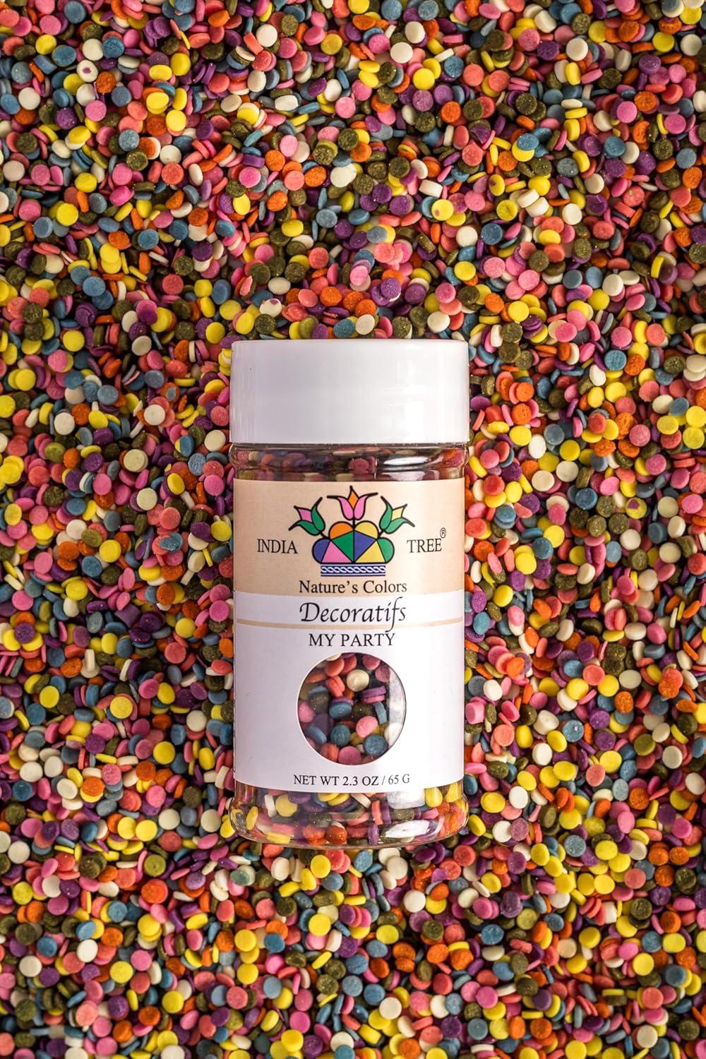 image:imageIndia Tree Natures Colors My Party Mix Sprinkles 15 Pound Pantry Pak Plant Based Naturally Colored Sprinkles With Vegetable Colorants Kosher