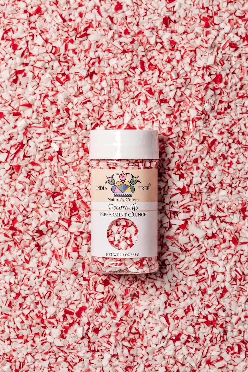 image:imageIndia Tree Natures Colors Peppermint Crunch 23 oz Natural Crushed Peppermint Candy Topping Holiday Baking Christmas Decorating