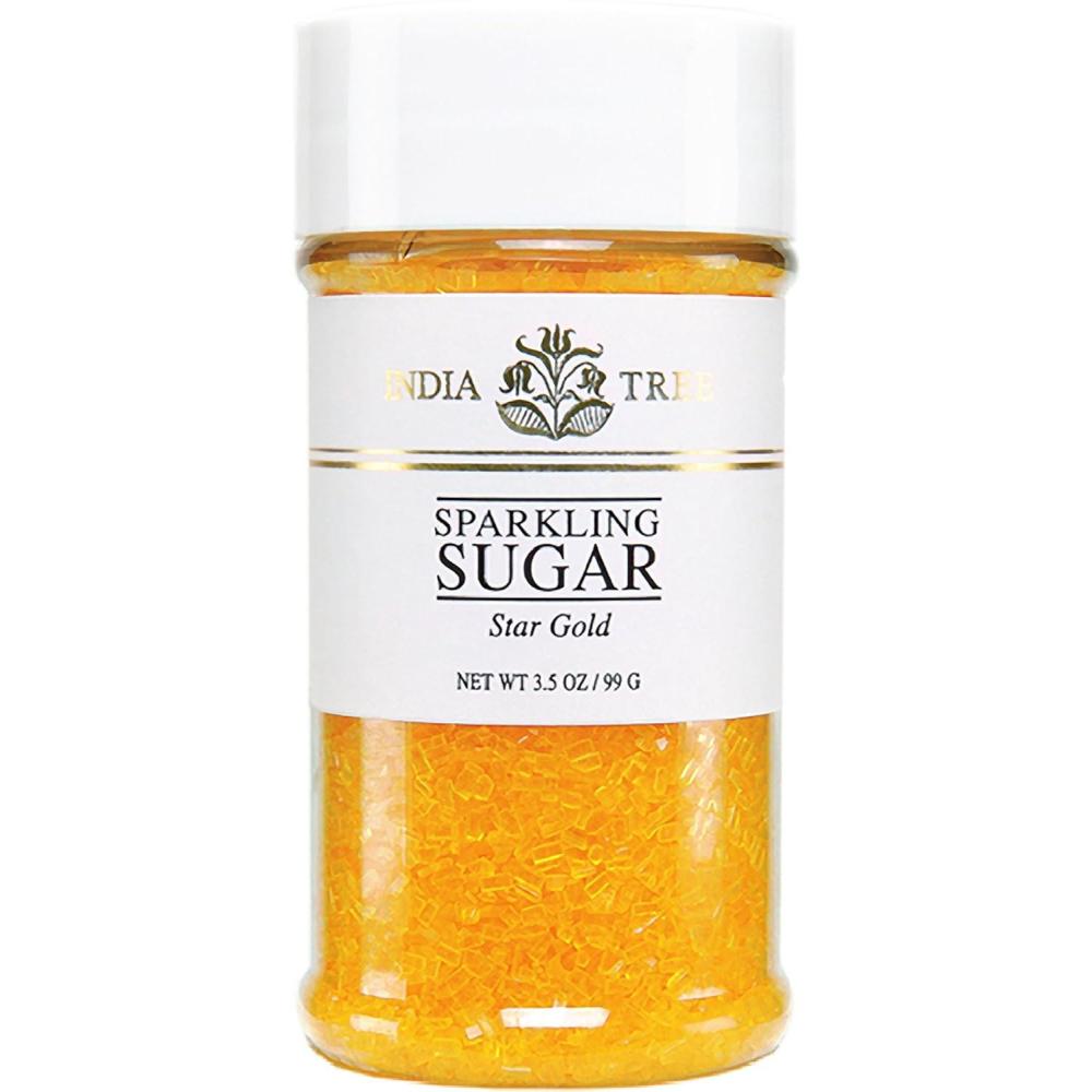 image:imageIndia Tree Gold Sparkling Sugar 35 oz Vibrant Decorating Sugar for Cakes Cookies amp Holiday Desserts