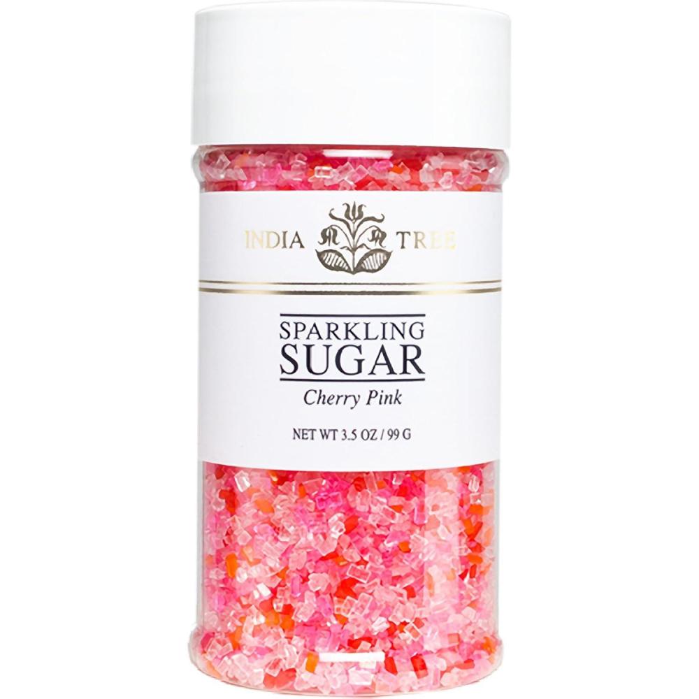 image:imageIndia Tree Gold Sparkling Sugar 75 oz Vibrant Decorating Sugar for Cakes Cookies amp Holiday DessertsCherry Pink