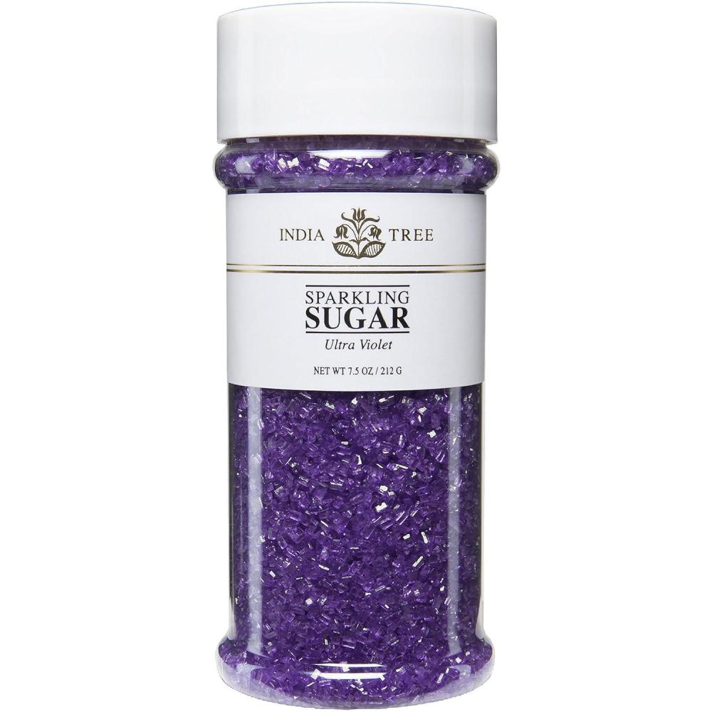 image:imageIndia Tree Gold Sparkling Sugar 75 oz Vibrant Decorating Sugar for Cakes Cookies amp Holiday DessertsUltra Violet
