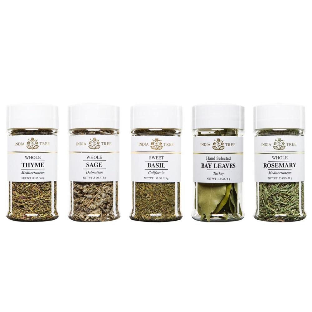 image:imageIndia Tree Mediterranean Spice Gift Pack  Aleppo Pepper Sumac Zaatar Ras El Hanout and Saffron  737 Ounces TotalKitchen Herb Spices