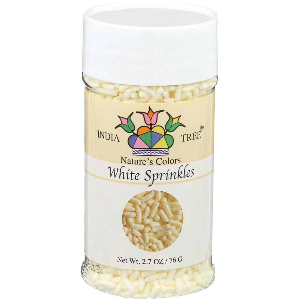 image:imageIndia Tree Natures Colors White Sprinkles 27 Ounce