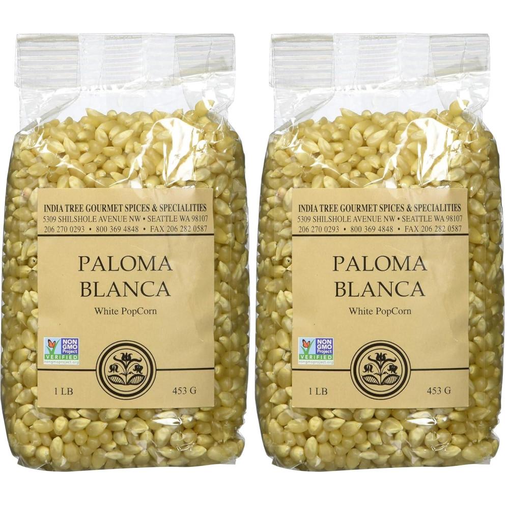 image:imageIndia Tree Popping Corn Paloma Blanca 1 LB16 Ounce Pack of 2