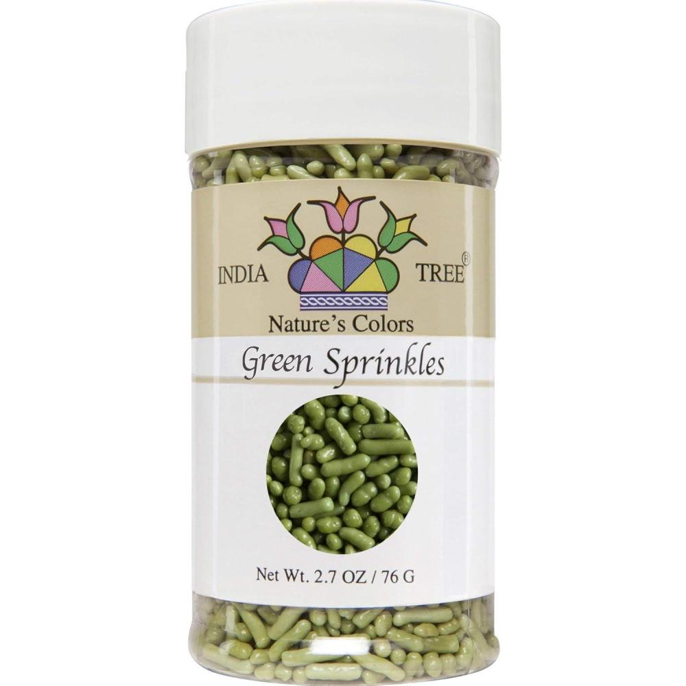 image:imageNatures Colors Bright Green Sugar Sprinkles for Baking and Decorating Small 27 Oz Jar Pack of 1