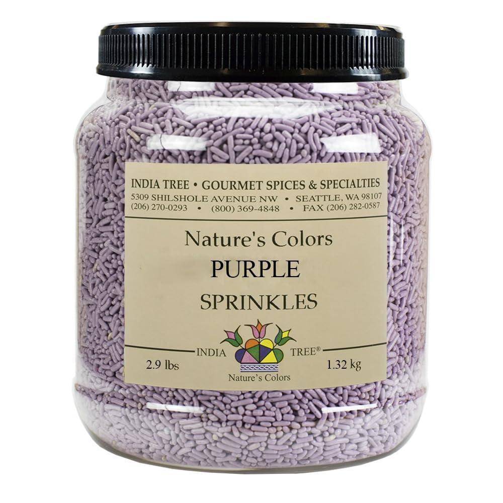 image:imageNatures Colors Purple Sugar Sprinkles for Baking and Decorating 29 Lb Canister Pack of 1