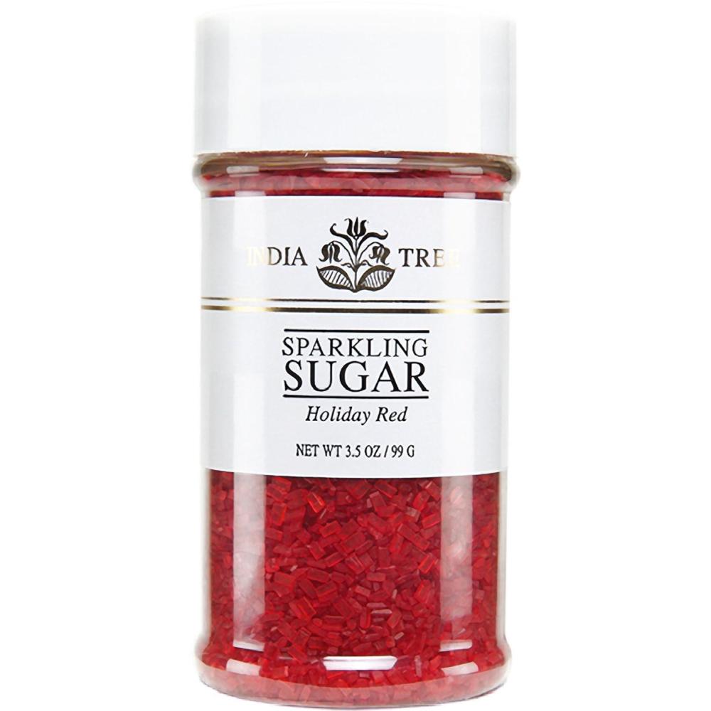 image:imagePure Holiday Red Sparkling Sugar Shimmery Sugar Sprinkles for Baking and Decorating 35 Oz Jar Pack of 1