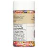 Bright Rainbow Sprinkles – Vegan, Non-GMO, Dye-Free, Allergen-Free, Plant-Based Colors, 2.9 lb Canister – India Tree Nature’s Colors Fiesta(2.7 oz)