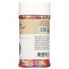 Bright Rainbow Sprinkles – Vegan, Non-GMO, Dye-Free, Allergen-Free, Plant-Based Colors, 2.9 lb Canister – India Tree Nature’s Colors Fiesta(2.7 oz)