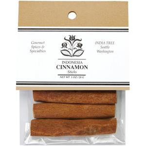India Tree Cinnamon Sticks 2-3/4 inches, 1 oz (Pack of 4)