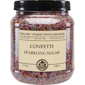 India Tree Confetti Sparkling Sugar, 3.4 lb 3.4 Pound (Pack of 2)