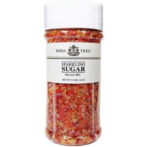 India Tree Gold Sparkling Sugar, 7.5 oz | Vibrant Decorating Sugar for Cakes, Cookies & Holiday Desserts(Harvest Mix)