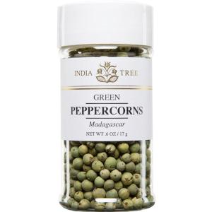 India Tree Green Peppercorns, 0.6 oz Jars (Pack of 3) | Whole, Mild & Fresh Flavor, Versatile Spice