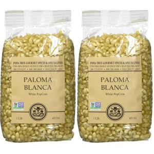 India Tree, Popping Corn Paloma Blanca, 1 LB(16 Ounce (Pack of 2))