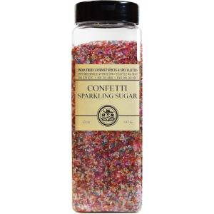 India Tree Rainbow Large Grain Sparkling Sugar, 33 oz | Vibrant Decor for Baking & Cocktail Rims