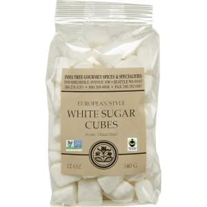 India Tree Rough Cut Mauritius White Sugar Cubes, 12-Ounce Bag, Unrefined Sugar Cube, Kosher, Non GMO
