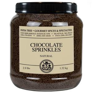 Natural Chocolate Sprinkles: India Tree, 2.9 lb Bulk | Vegan, Non-GMO, Allergen-Free, No Artificial Flavors