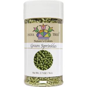 Nature’s Colors, Bright Green , Sugar Sprinkles for Baking and Decorating, Small , 2.7 Oz Jar (Pack of 1)