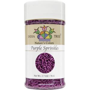 Nature’s Colors, Purple, Sugar Sprinkles for Baking and Decorating, Small, 2.7 Oz Jar (Pack of 1)