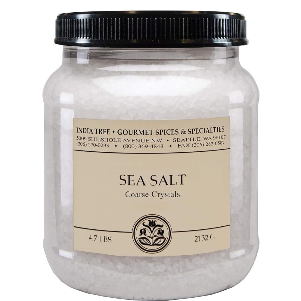 image:imageIndia Tree Brazilian Coarse Sea Salt 47 lb 47 Pound Pack of 2