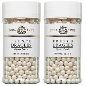India Tree Oyster Pearl Dragees, 3.2 oz(3.2 Ounces (Pack of 2))
