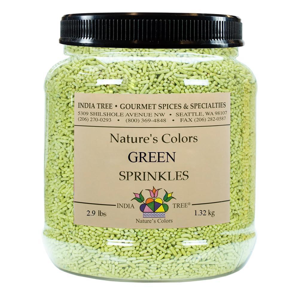 image:imageNatures Colors Green Sugar Sprinkles for Baking and Decorating 29 Lb Canister Pack of 1