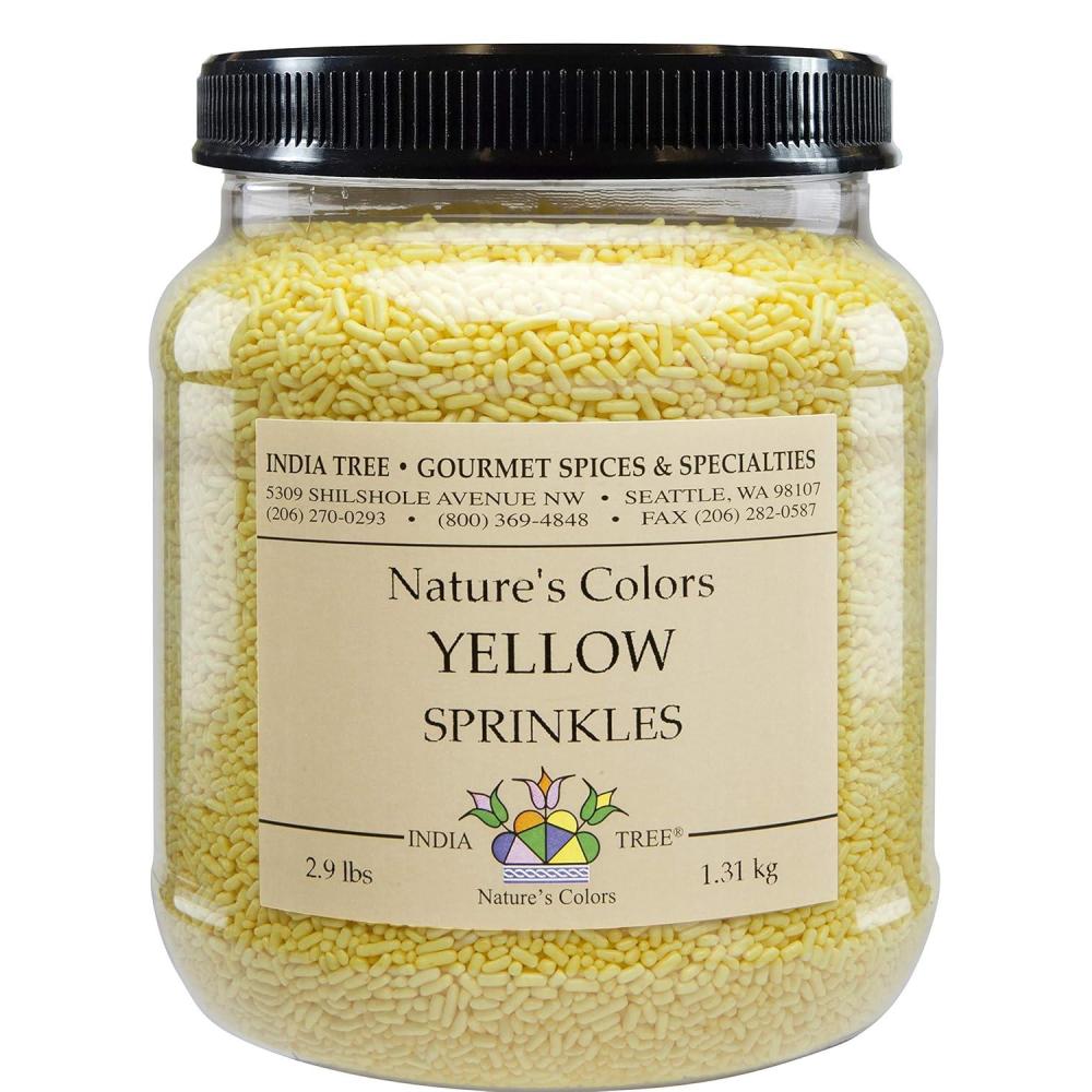 image:imageNatures Colors Yellow Sugar Sprinkles for Baking and Decorating 29 Lb Canister Pack of 1