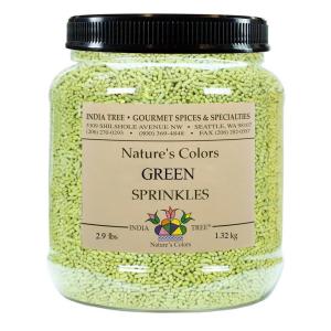 Nature’s Colors, Green , Sugar Sprinkles for Baking and Decorating , 2.9 Lb Canister (Pack of 1)
