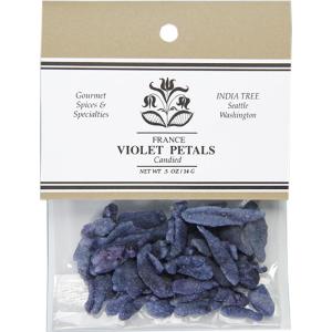 India Tree Candied Violet Petals, 0.5 Ounce(0.5 Ounce)
